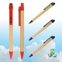 Eco-Green Recycled Paper Barrel Pen